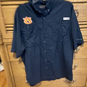 Auburn Columbia short sleeve button up
